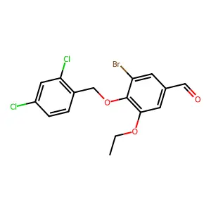 3-Bromo-4-[(2,4-dichlorobenzyl)oxy]-5-ethoxybenzaldehyde structure