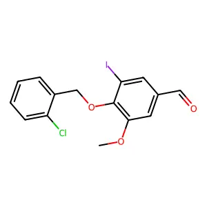 4-[(2-Chlorobenzyl)oxy]-3-iodo-5-methoxybenzaldehyde structure