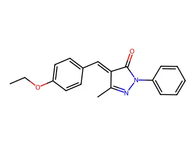 4-[(4-Ethoxyphenyl)methylene]-5-methyl-2-phenyl-pyrazol-3-one structure