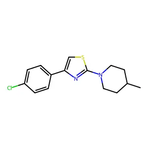 4-(4-Chlorophenyl)-2-(4-methylpiperidin-1-yl)thiazole structure