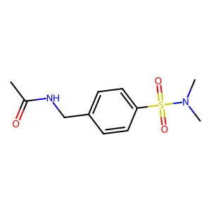 N-{4-[(二甲基氨基)磺酰基]苄基}乙酰胺 structure