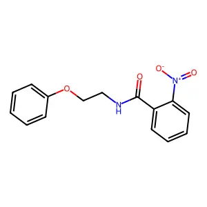 2-nitro-N-(2-phenoxyethyl)benzamide structure