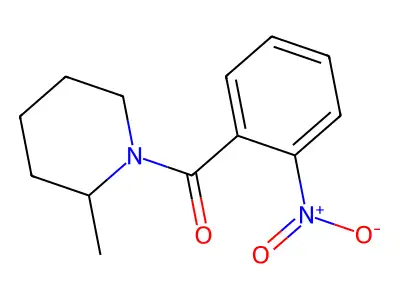 2-Methyl-1-(2-nitrobenzoyl)piperidine structure