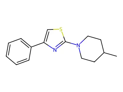 2-(4-Methylpiperidin-1-yl)-4-phenylthiazole structure