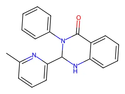 2-(6-methylpyridin-2-yl)-3-phenyl-2,3-dihydroquinazolin-4(1H)-one structure