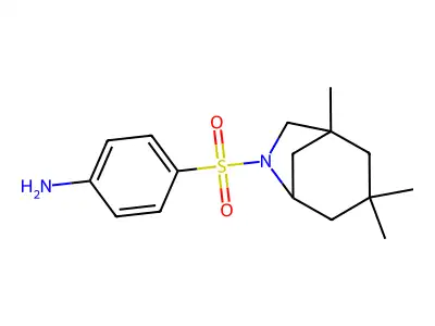 {4-[(1,3,3-Trimethyl-6-azabicyclo[3.2.1]oct-6-yl)sulfonyl]phenyl}amine structure