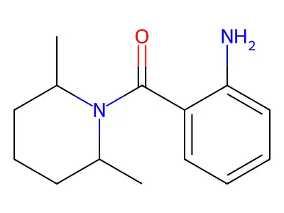 2-[(2,6-Dimethyl-1-piperidinyl)carbonyl]aniline structure