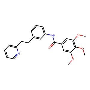 3,4,5-trimethoxy-N-[3-(2-pyridin-2-ylethyl)phenyl]benzamide structure