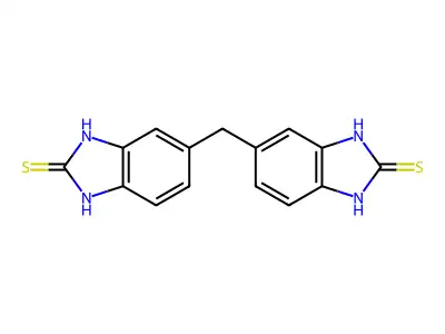 6,6'-methylenebis(1H-benzimidazole-2-thiol) structure