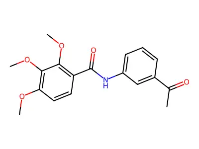 N-(3-acetylphenyl)-2,3,4-trimethoxybenzamide structure
