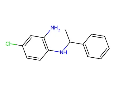 (2-Amino-4-chlorophenyl)(1-phenylethyl)amine structure