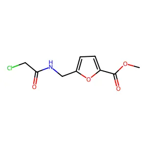 Methyl 5-{[(chloroacetyl)amino]methyl}-2-furoate structure