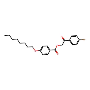 2-(4-Bromophenyl)-2-oxoethyl 4-(octyloxy)benzoate structure