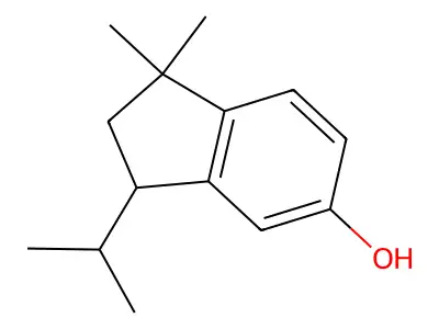 3-Isopropyl-1,1-dimethylindan-5-ol structure