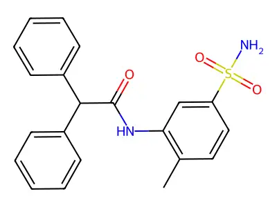N-[5-(Aminosulfonyl)-2-methylphenyl]-alpha-phenylbenzeneacetamide structure