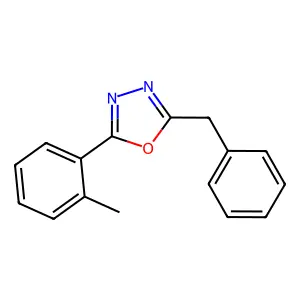 2-Benzyl-5-(2-methylphenyl)-1,3,4-oxadiazole structure