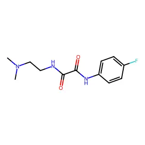 N-[2-(dimethylamino)ethyl]-N'-(4-fluorophenyl)ethanediamide structure