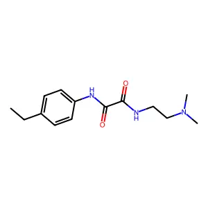 N-[2-(dimethylamino)ethyl]-N'-(4-ethylphenyl)ethanediamide structure