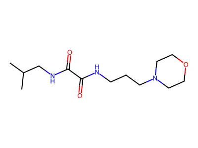 N-(2-methylpropyl)-N'-[3-(morpholin-4-yl)propyl]ethanediamide structure