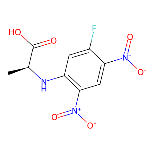 N-(5-Fluoro-2,4-dinitrophenyl)-L-alanine structure