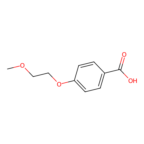 4-(2-Methoxyethoxy)benzoic acid structure