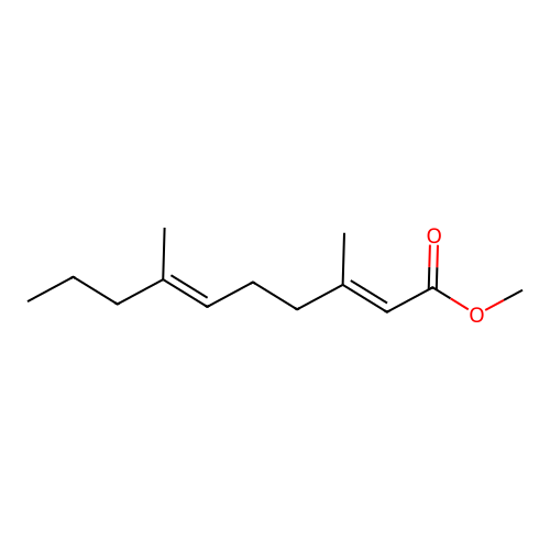 2,6-Decadienoic acid, 3,7-dimethyl-, methyl ester, (E,E)- structure