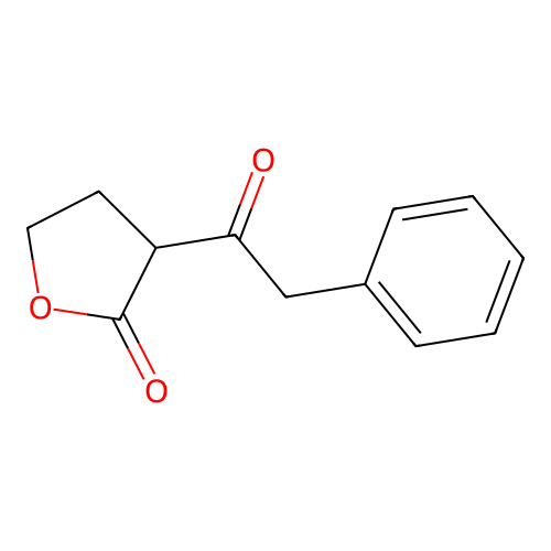 a-Phenylacetylbutyrolactone structure