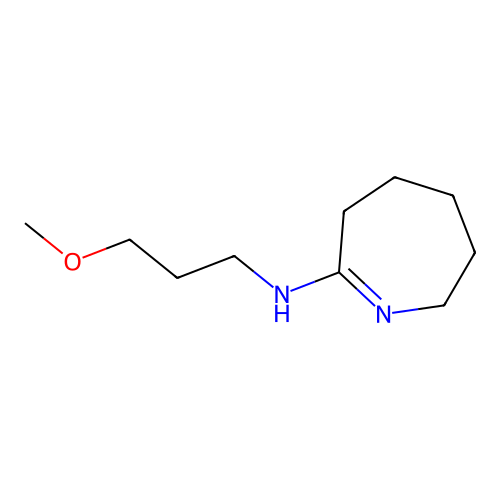 N-(3-methoxypropyl)-3,4,5,6-tetrahydro-2H-azepin-7-amine structure