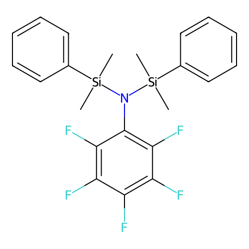 n,n-bis(dimethylphenylsilyl)-2,3,4,5,6-pentafluoroaniline structure