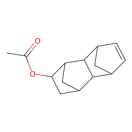 1,2,3,4,4a,5,8,8a-Octahydro-1,4:5,8-dimethanonaphth-2-yl acetate structure