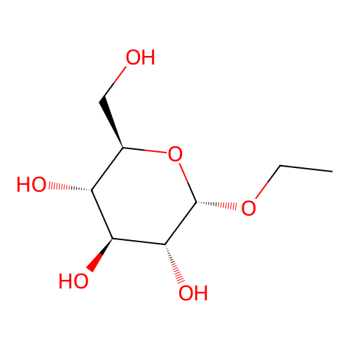 Ethyl glucoside, alpha- structure