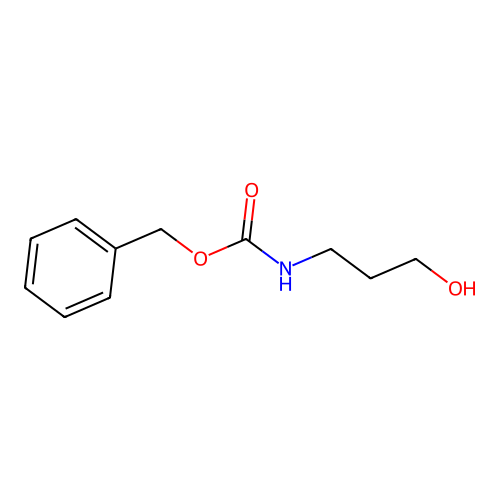 Benzyl N-(3-hydroxypropyl)carbamate structure