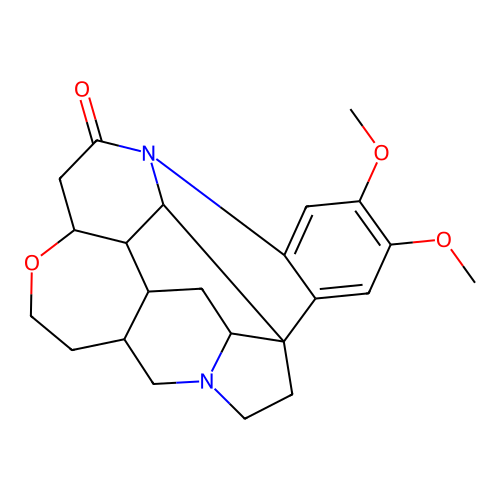 Brucine, dihydro- structure