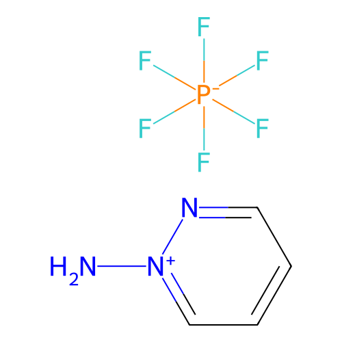 N-aminopyridazinium hexafluorophosphate structure