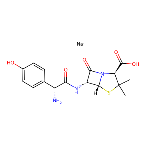 Amoxicillin sodium structure