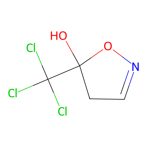 5-Trichloromethyl-4,5-dihydro-5-isoxazolol structure