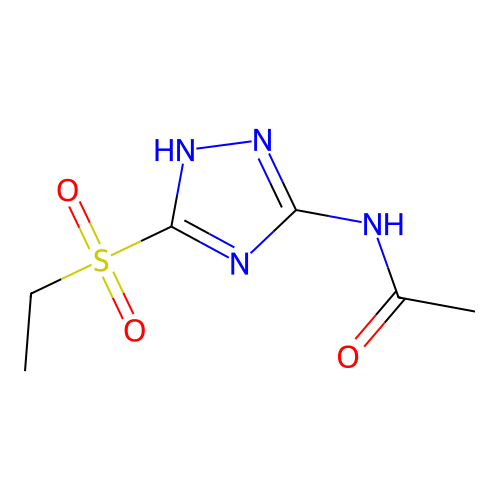 N-(5-乙基磺酰基-1H-1,2,4-三唑-3-基)乙酰胺 structure