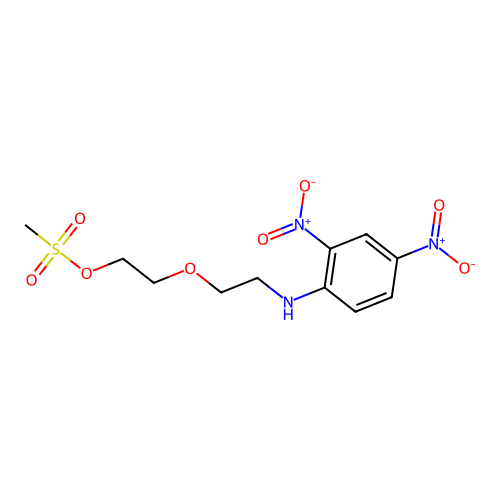 2-[2-(2,4-Dinitroanilino)ethoxy]ethyl methanesulfonate structure