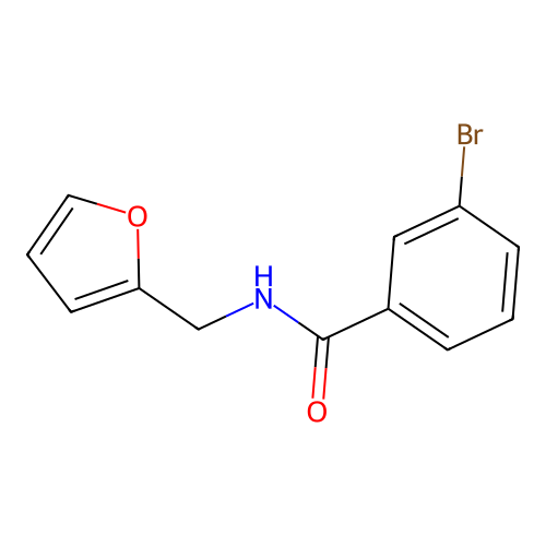 3-bromo-N-(furan-2-ylmethyl)benzamide structure