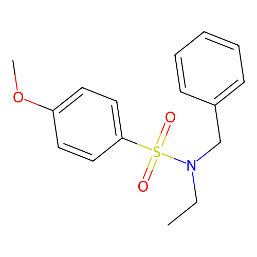 N-苄基-N-乙基-4-甲氧基苯磺酰胺 structure