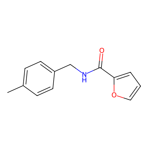 N-[(4-甲基苯基)甲基]呋喃-2-甲酰胺 structure