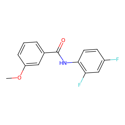 N-(2,4-difluorophenyl)-3-methoxybenzamide structure
