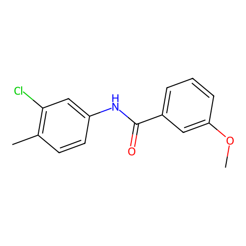 N-(3-chloro-4-methylphenyl)-3-methoxybenzamide structure