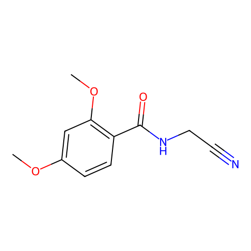 N-(cyanomethyl)-2,4-dimethoxybenzamide structure