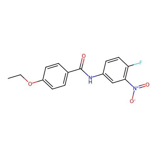 4-ethoxy-N-(4-fluoro-3-nitrophenyl)benzamide structure
