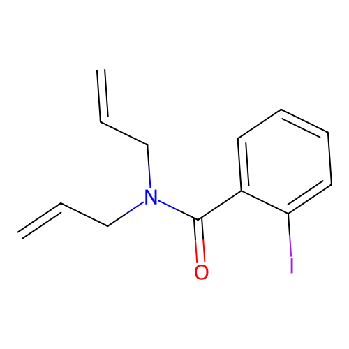 2-iodo-N,N-bis(prop-2-enyl)benzamide structure