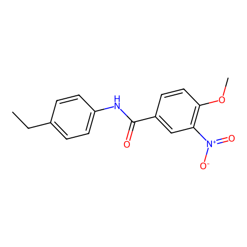 N-(4-ethylphenyl)-4-methoxy-3-nitrobenzamide structure