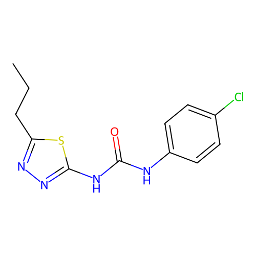 1-(4-Chlorophenyl)-3-(5-propyl-1,3,4-thiadiazol-2-yl)urea structure