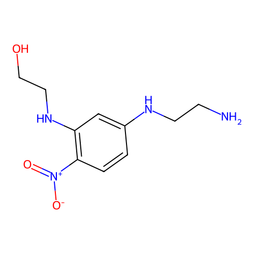 2-[5-(2-Aminoethylamino)-2-nitroanilino]ethanol structure