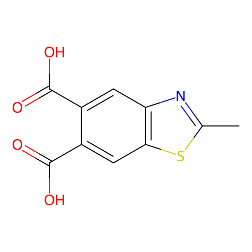 2-Methyl-1,3-benzothiazole-5,6-dicarboxylic acid structure